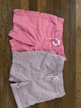 Size 10 boys linen Janie & Jack shorts lot